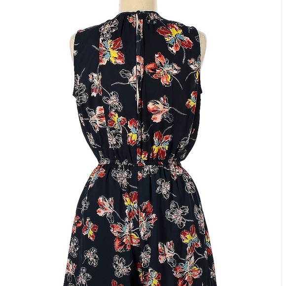 Beautiful Aqua Floral Romper in Size Medium - Picture 2 of 3